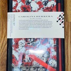 Carolina Herrera Red and White Journal Set